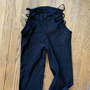 Hip cut out flare pants